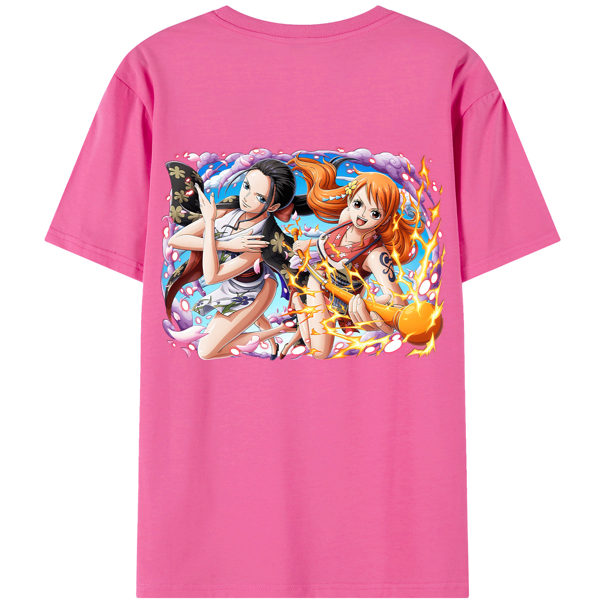（画像用） ワンピース ナミ ONE PIECE Nami レディース半袖Tシャツ(バックプリント)